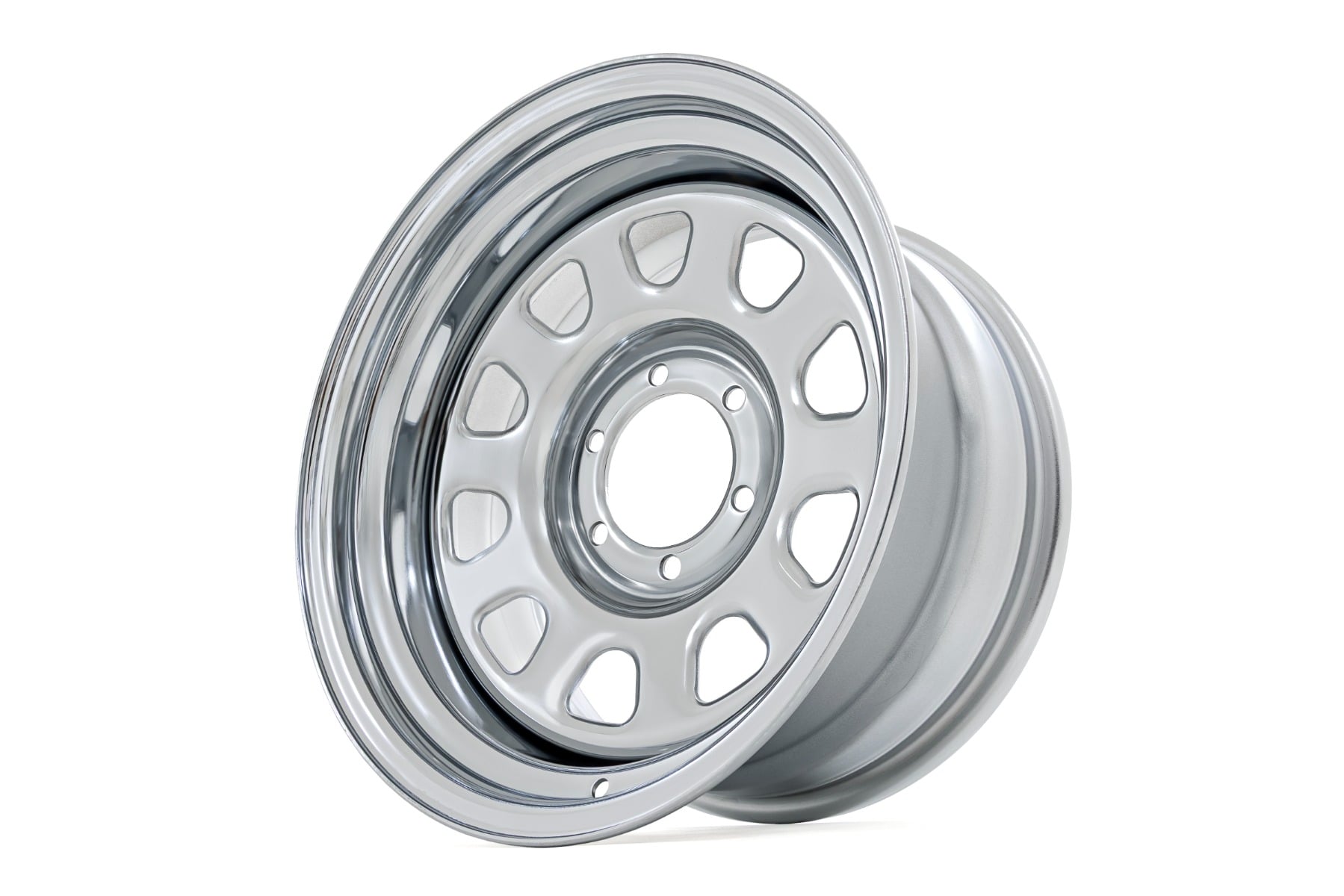 Steel Wheel | Chrome | 16x8 | 6x5.5 | 4.25 Bore | -12