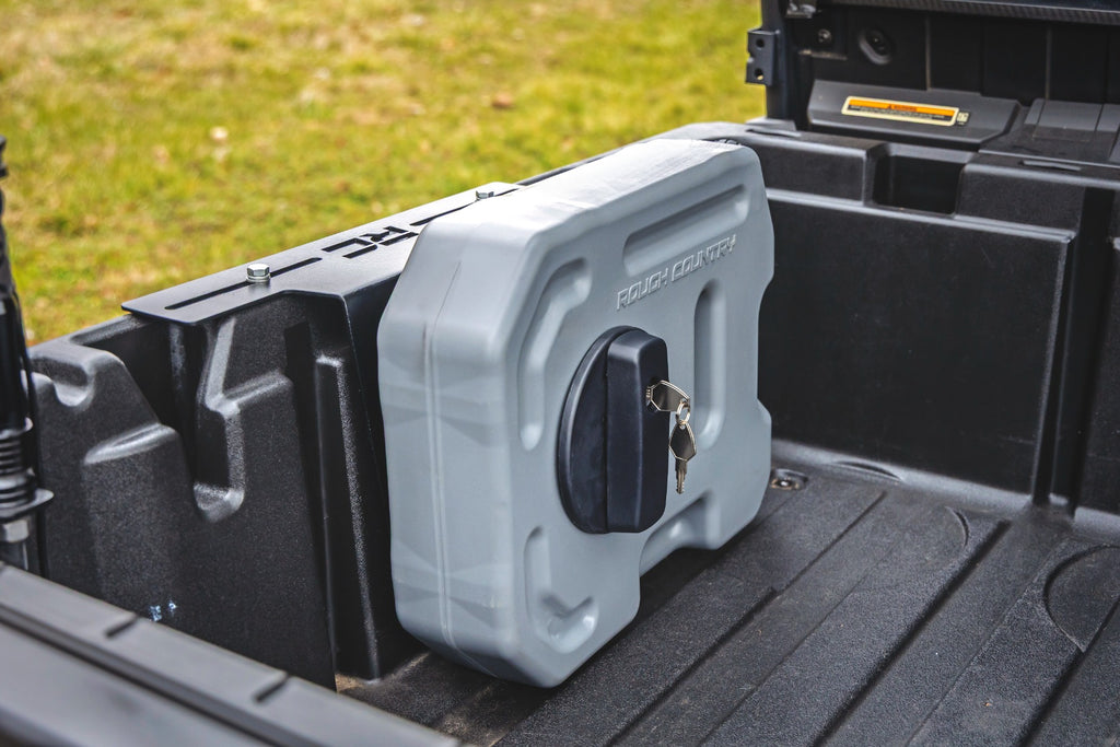 10L Fluid Container Bed Side Mount | Multiple Makes & Models (Polaris/Can-Am/CFMOTO)