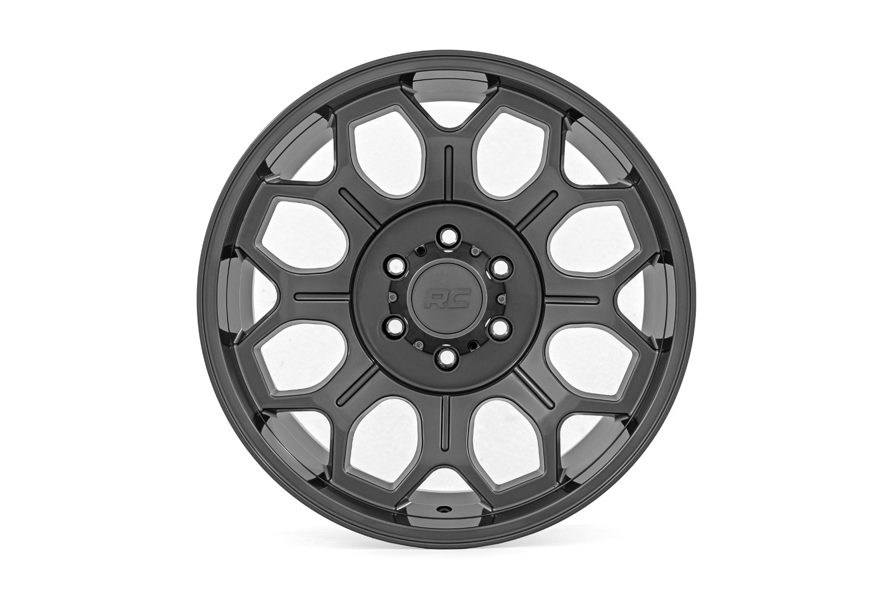 Rough Country 77 Series Wheel | One-Piece | Gunmetal Gray | 20x9 | 6x135 | -12mm