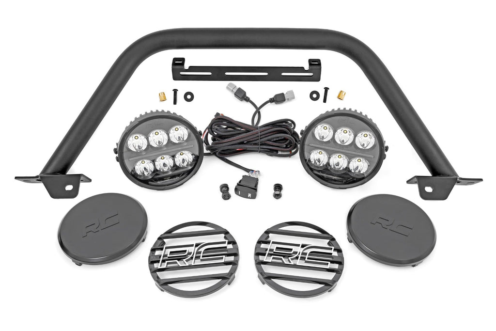 Safari Bar | 6.5 Inch Round LED | OE Modular Steel | Ford Bronco 4WD (21-26)