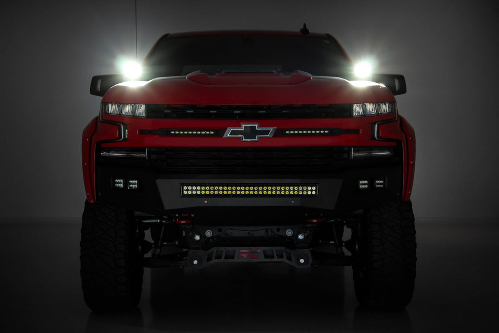 LED Light Kit | Ditch Mount |  3" OSRAM | Wide | Chevy Silverado 1500 (19-26)