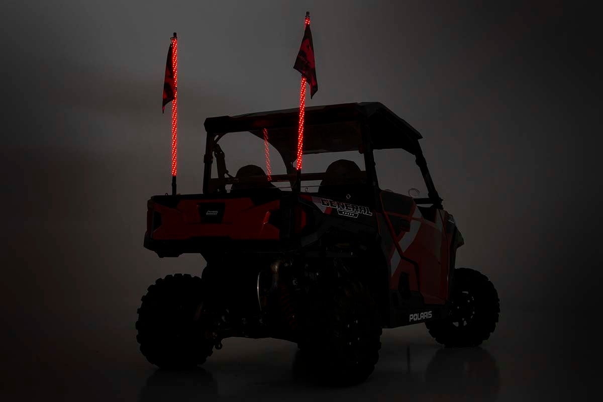 Multi-Color LED | Whip | 4' Long | Pair