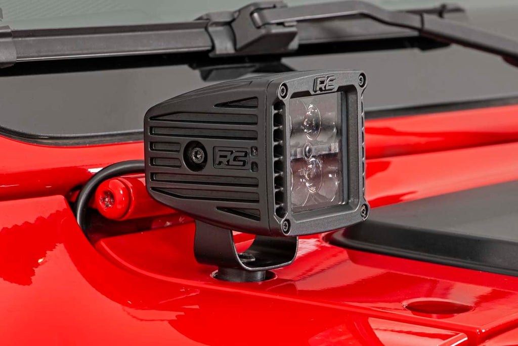 LED Light Kit | Cowl Mount | 2" Spectrum Pair | Jeep Gladiator JT/Wrangler JL (18-26)