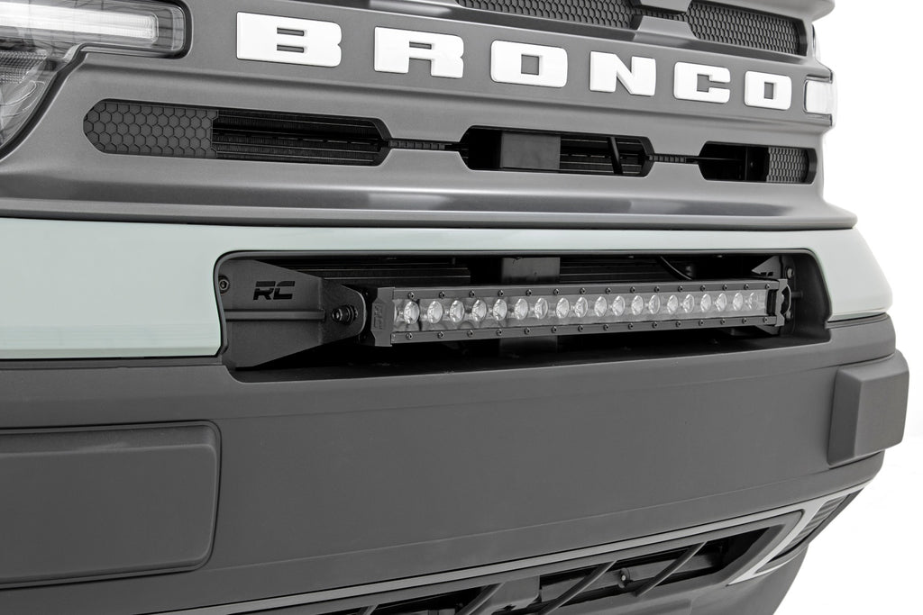 LED Light Kit | Bumper Mount | 20" Black Single Row | Ford Bronco Sport (21-26)