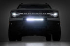 20 Inch Black Series LED Light Bar | Single Row | Amber DRL