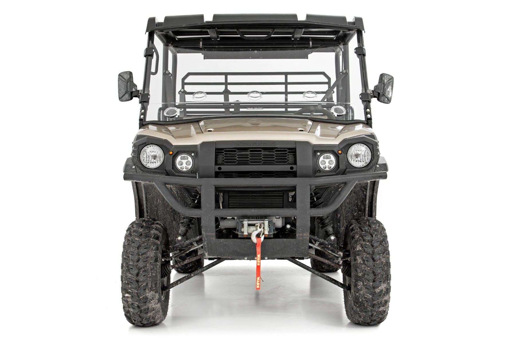 Vented Full Windshield | Scratch Resistant | Kawasaki Mule PRO-FX