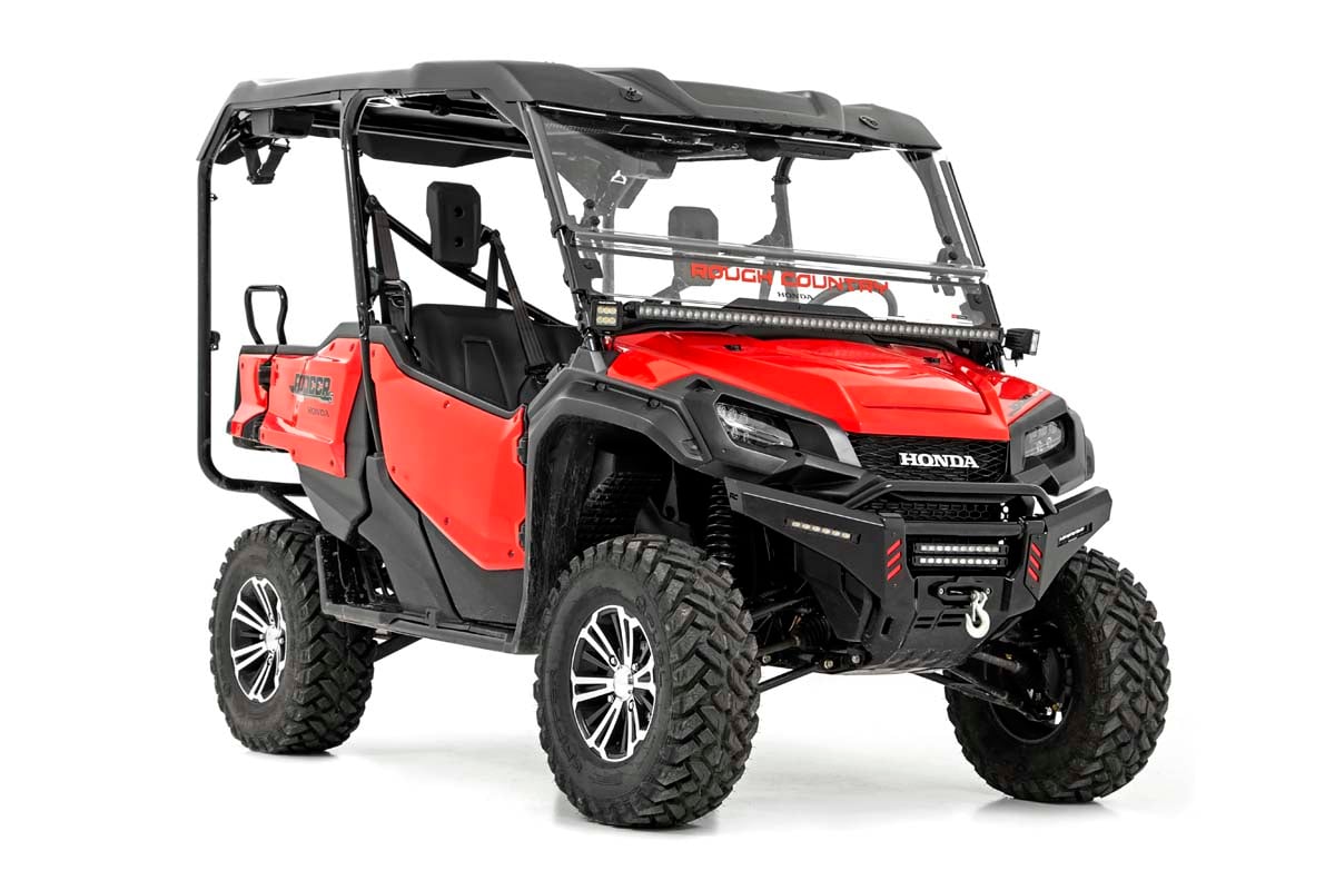 LED Light Kit | Cage Mount | 2" Black Pair | White DRL | Honda Pioneer 1000/Pioneer 1000-6
