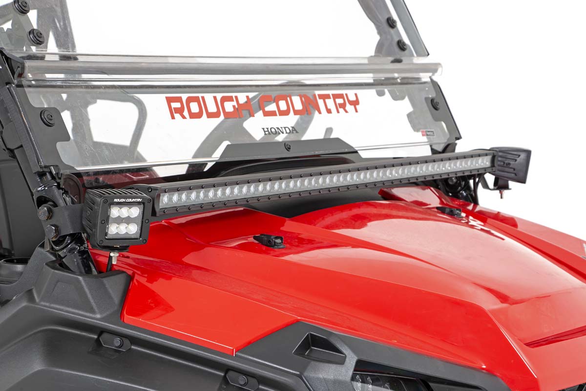 LED Light Kit | Cage Mount | 50" Black Single Row | Honda Pioneer 1000/Pioneer 1000-6
