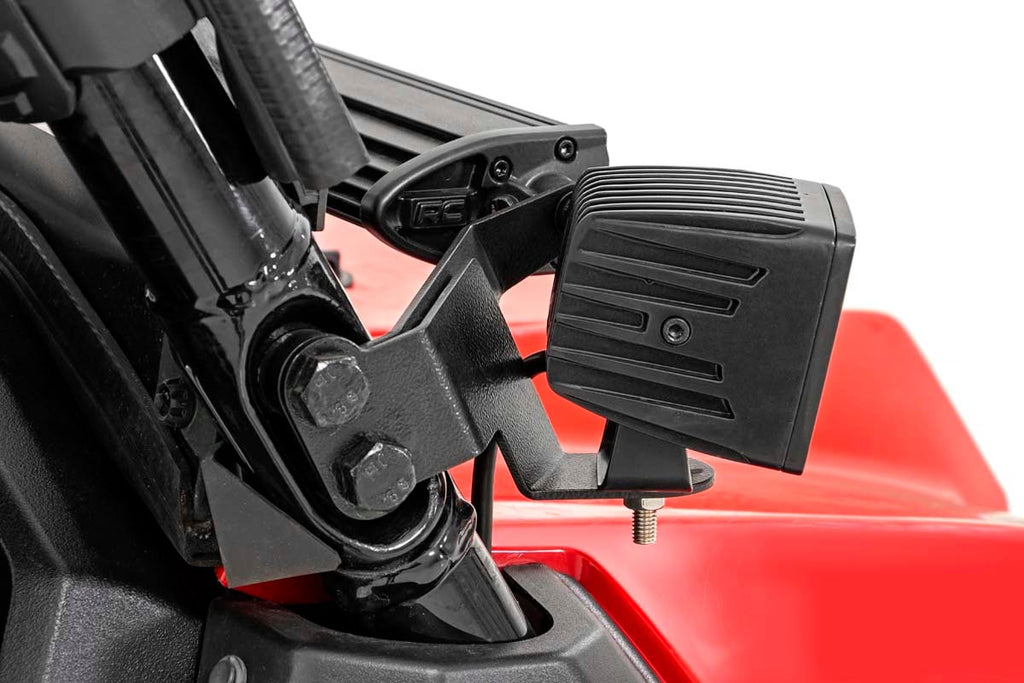 LED Light Kit | Cage Mount | 2" Black Pair | Amber DRL | Honda Pioneer 1000/Pioneer 1000-6