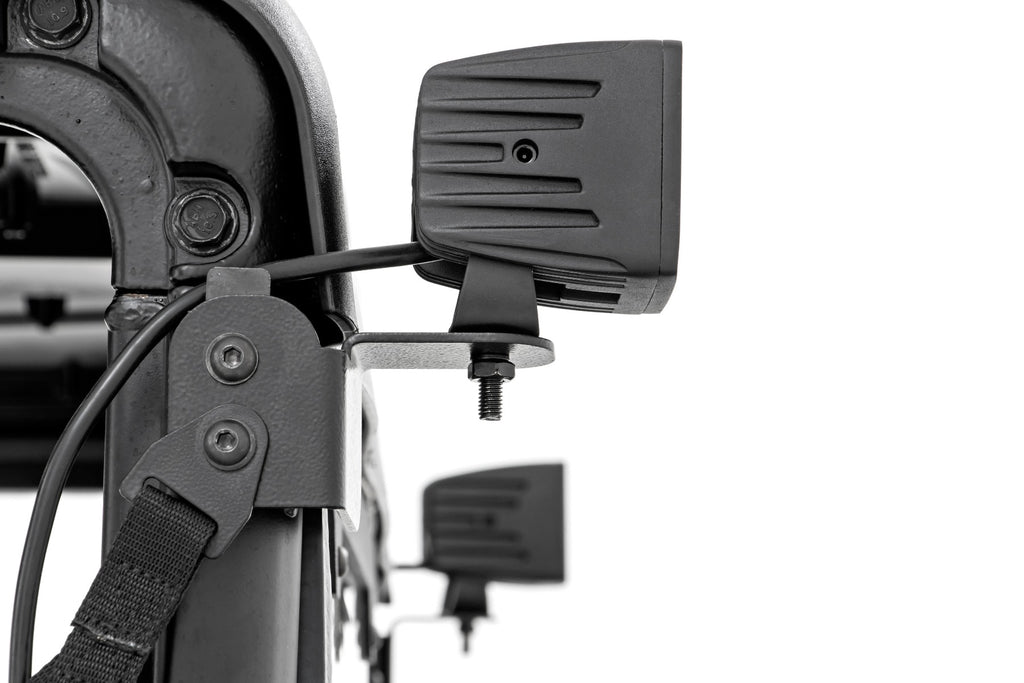 LED Light Kit | Rear Mount | 2" Black Pair | Spot | Polaris Ranger XP 1000
