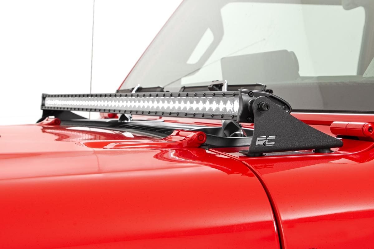 LED Light Kit | Cowl Mount | 50" Spectrum Single Row | Jeep Gladiator JT/Wrangler JL (18-26)