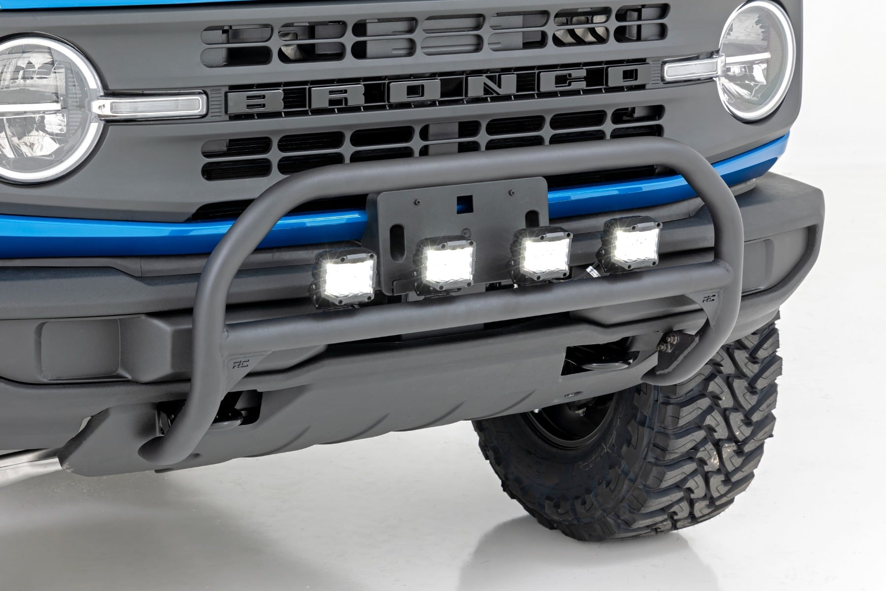Nudge Bar | 3 Inch Wide Angle Led (x4) | Ford Bronco 4WD (2021-2026)