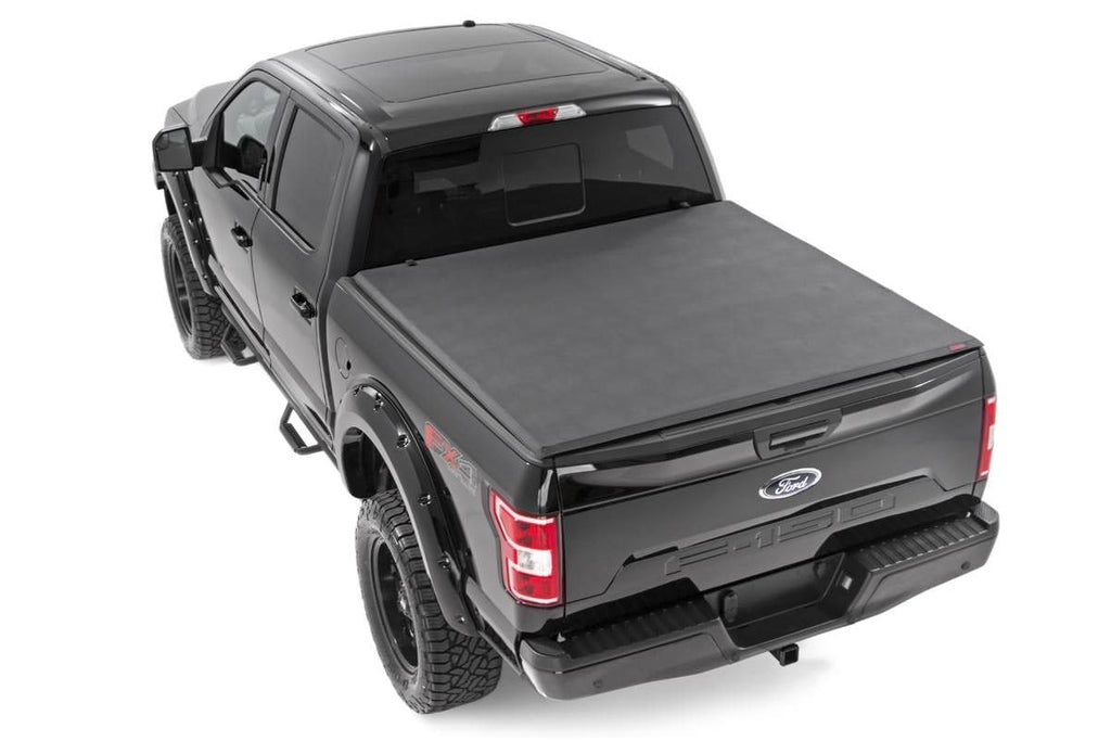 Soft Tri-Fold Bed Cover | 6'7" Bed | Ford F-150 (21-26)/F-150 Lightning (22-26)