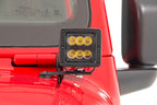 LED Light Kit | Hinge Mount | 2" Black Pair | Jeep Gladiator JT/Wrangler JL (18-26)