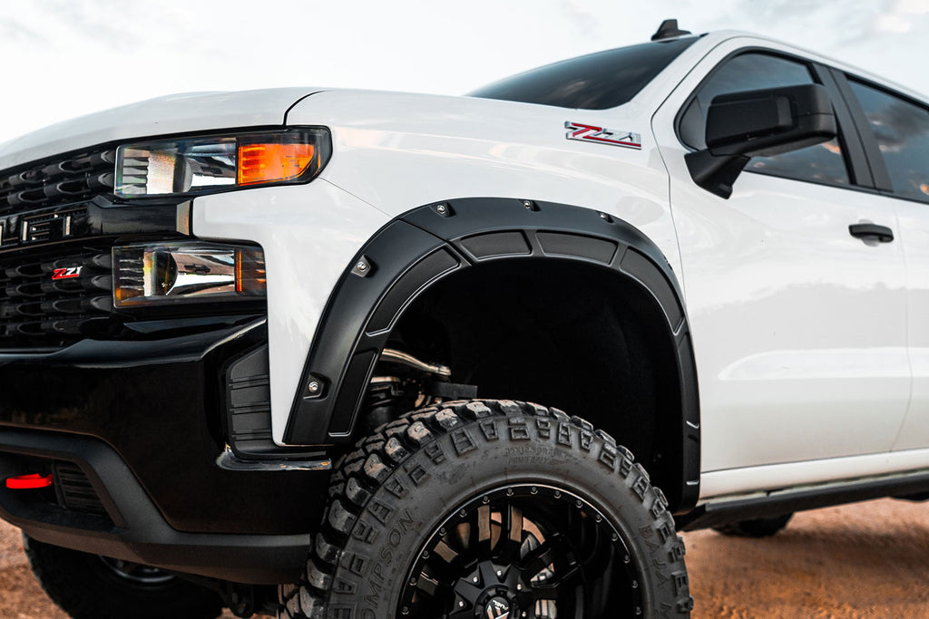 Defender Fender Flares | G7C Red Hot | Chevy Silverado 1500 2WD/4WD (19-26)