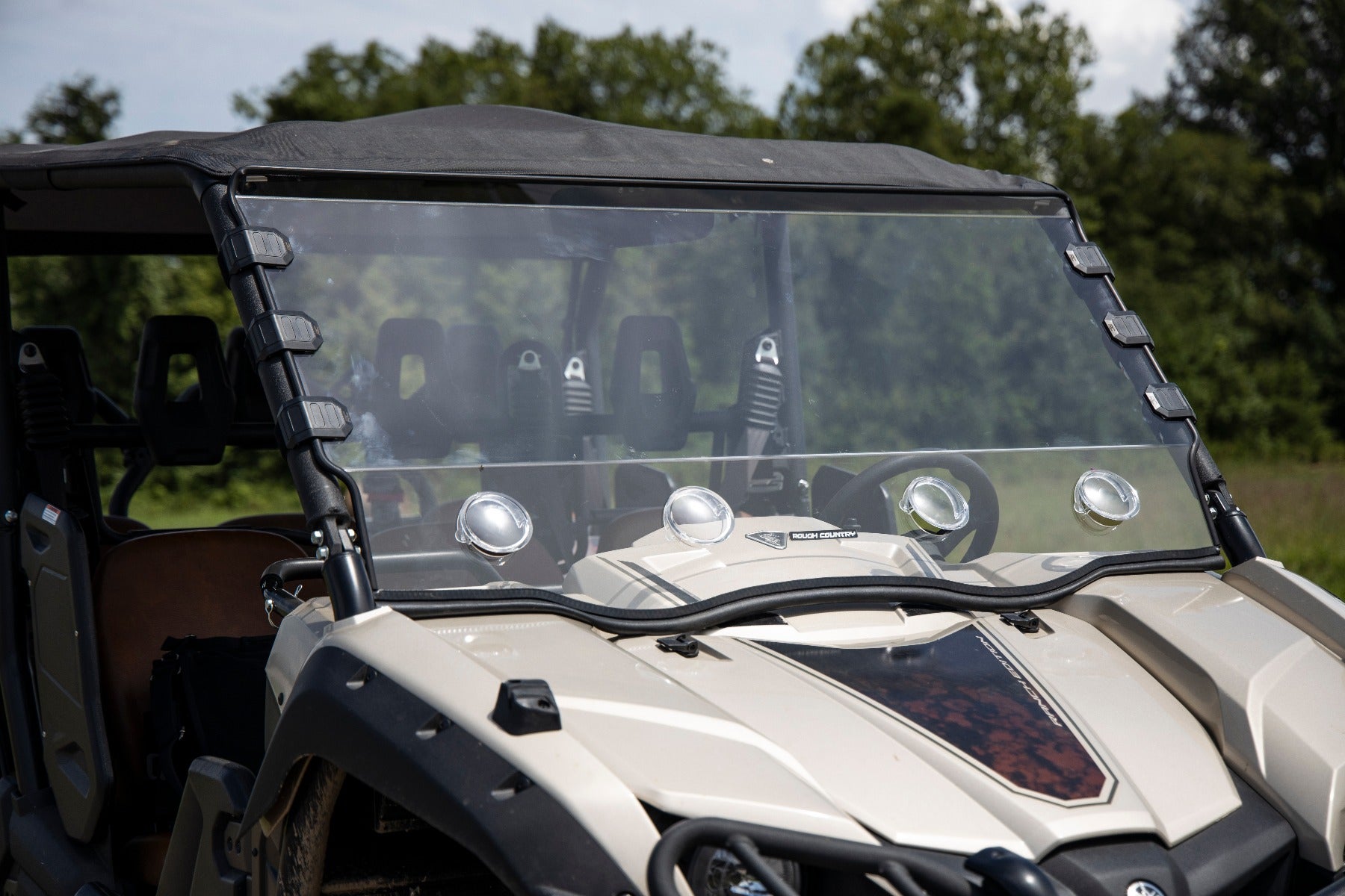 Vented Full Windshield | Scratch Resistant | Yamaha Viking 700