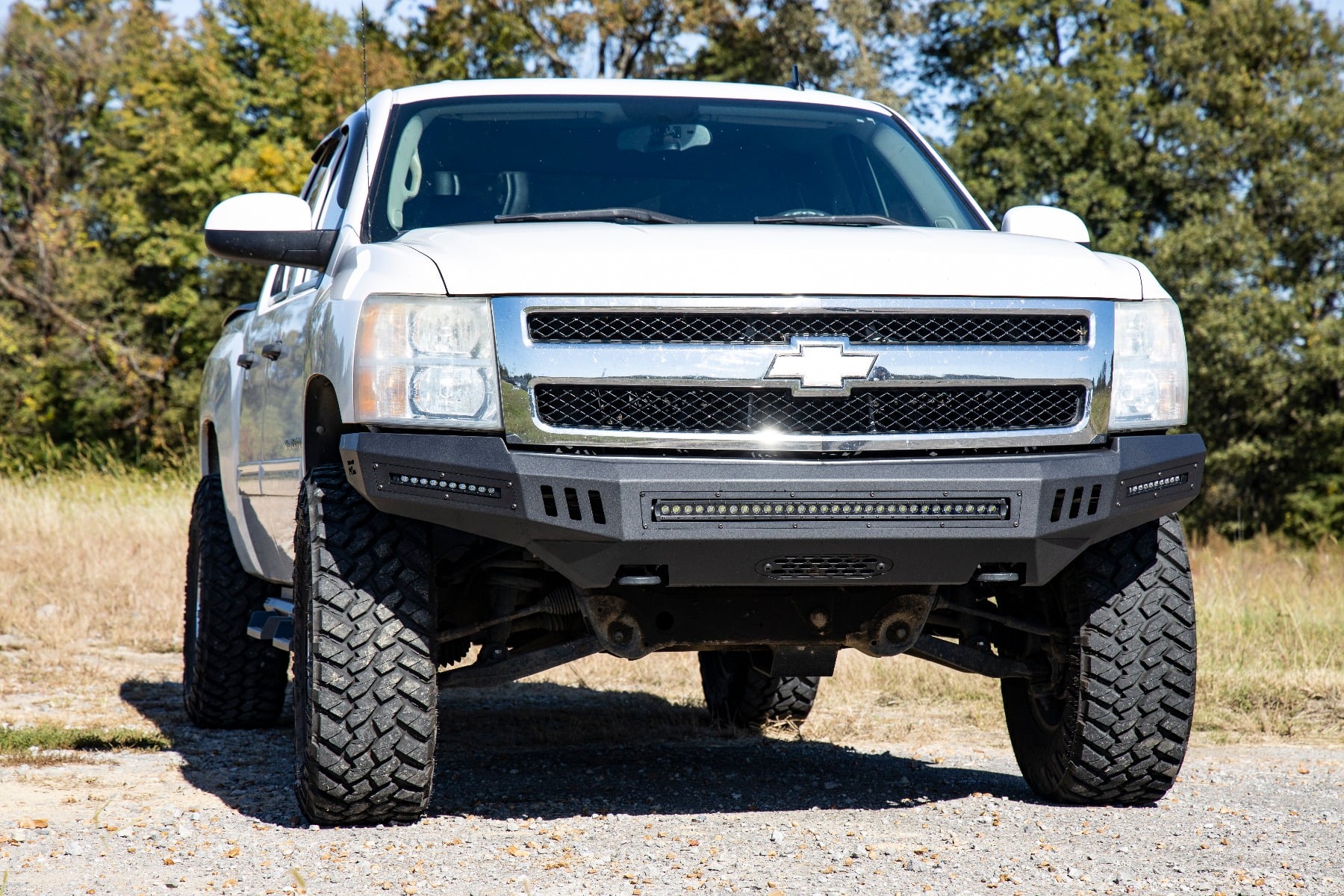 Front High Clearance Bumper | BLK LEDs | Chevy Silverado 1500 2WD/4WD (07-13)