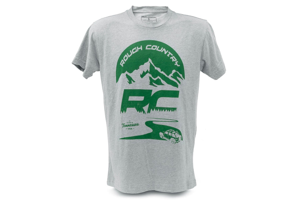 Rough Country T-Shirt | RC Mountains | HEATHER GRAY | 3XL