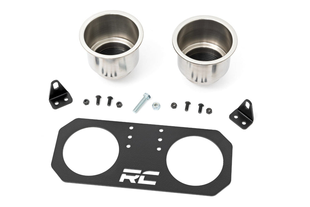 Passenger Grip Handle Dual Cup Holder | Polaris RZR 4 900/RZR S 1000