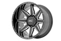 Rough Country 91M Series Wheel | One-Piece | Gloss Black | 20x12 | 8x6.5 | -44mm