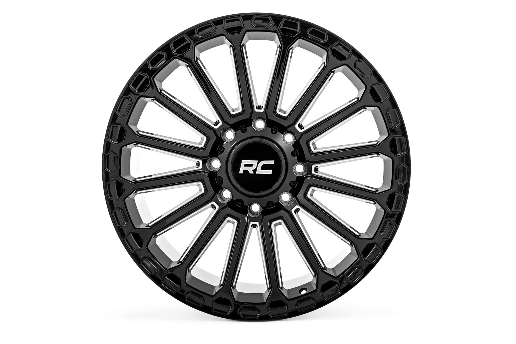 Rough Country 97 Series Wheel | One-Piece | Gloss Black | 20x10 | 8x170 | -19mm
