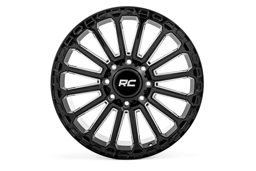 Rough Country 97 Series Wheel | One-Piece | Gloss Black | 22x10 | 6x5.5 | -25mm