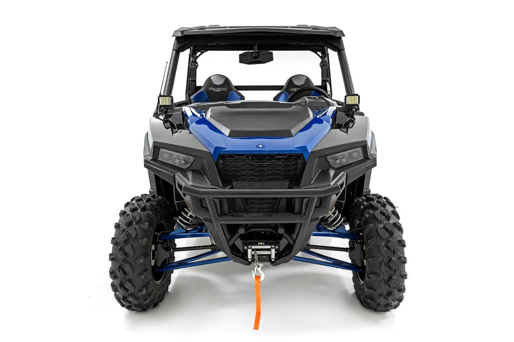 LED Light Kit | Cage Mount | 2" Black Pair | Spot | Polaris General XP 4 1000