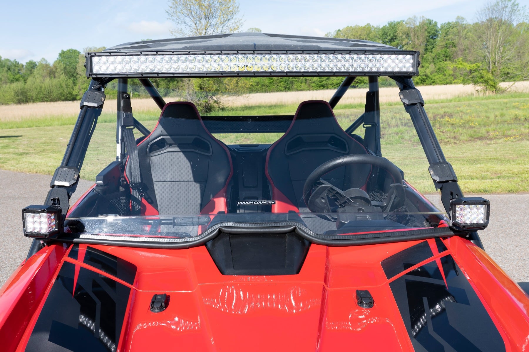 LED Light Kit | Cage Mount | 2" Black Pair | White DRL | Honda Talon 1000