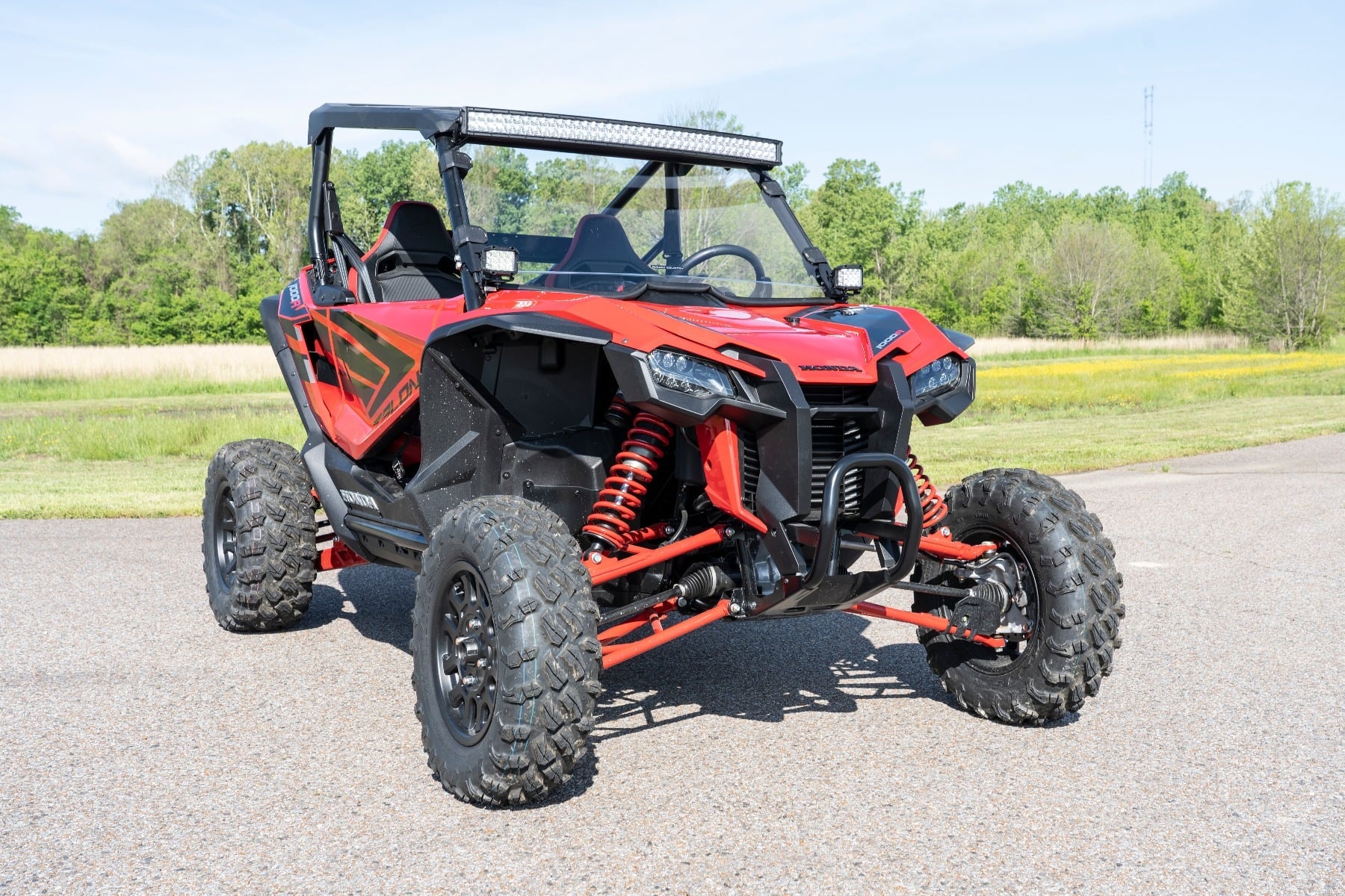 LED Light Kit | Cage Mount | 2" Black Pair | White DRL | Honda Talon 1000