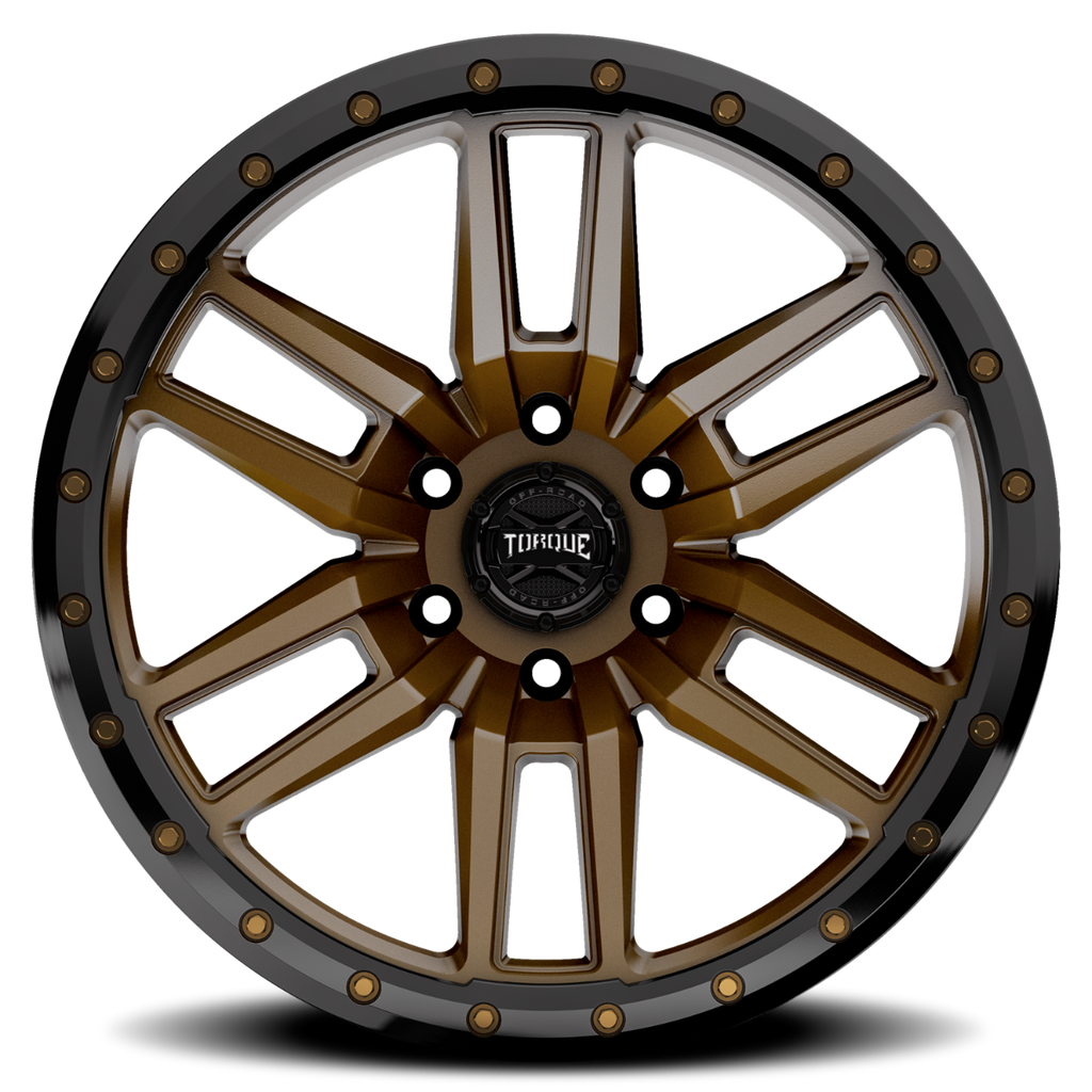 Torque Pritchett | Bronze w/Black Lip | 20x9 | 6x5.5 | -12mm