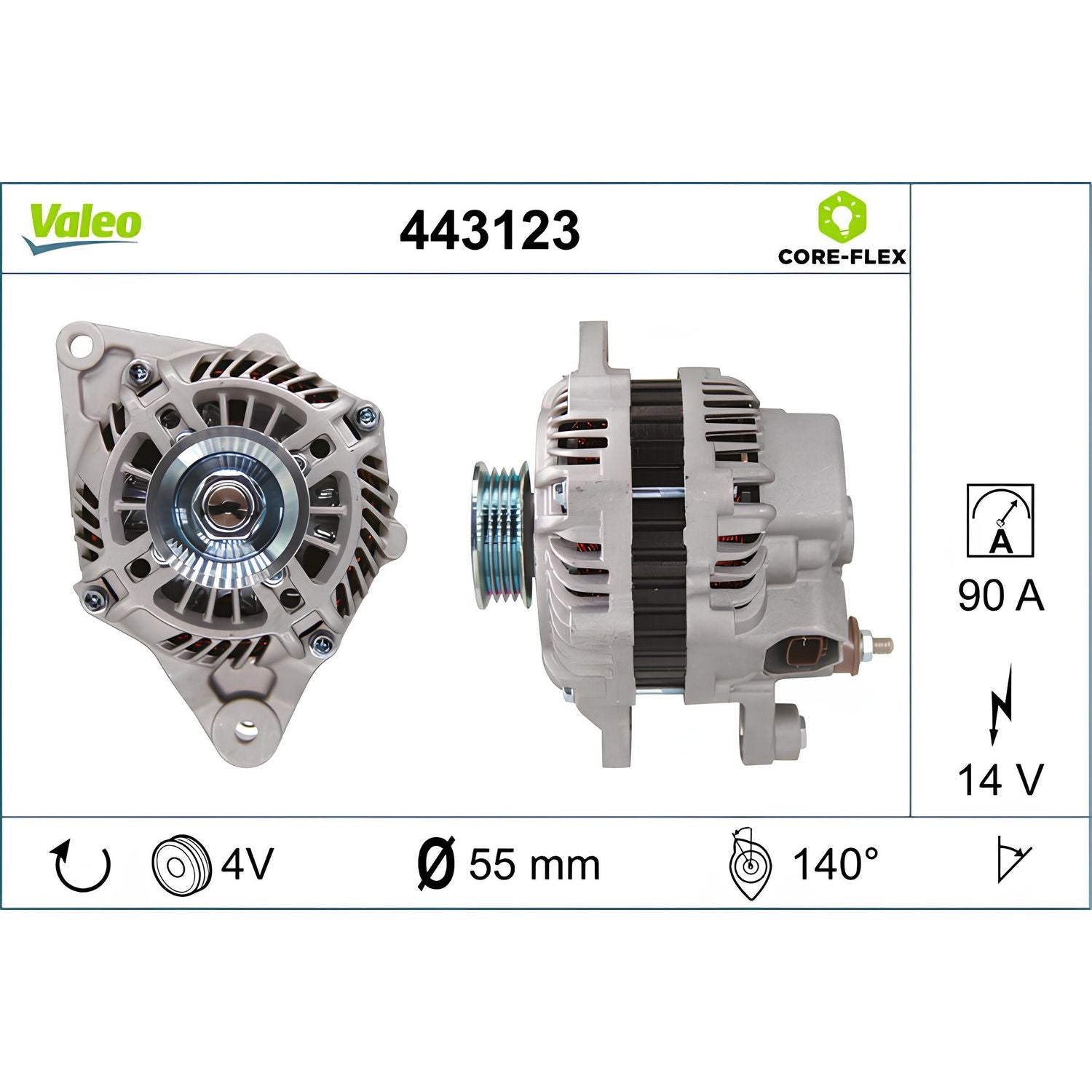 Valeo Alternator 443123